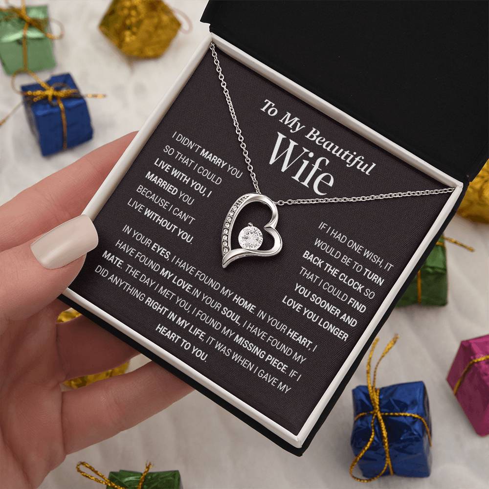 To My Wife Necklace, Gift For Wife, Anniversary Gift For Wife, Christmas Gift 27_11_Tim