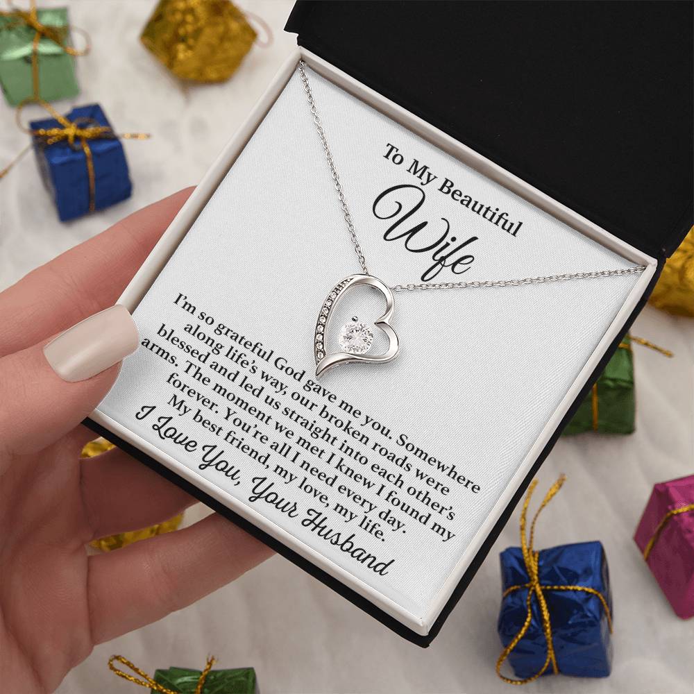 To My Wife Necklace, Gift From Husband, Anniversary Jewelry Gifts Wife 29_3
