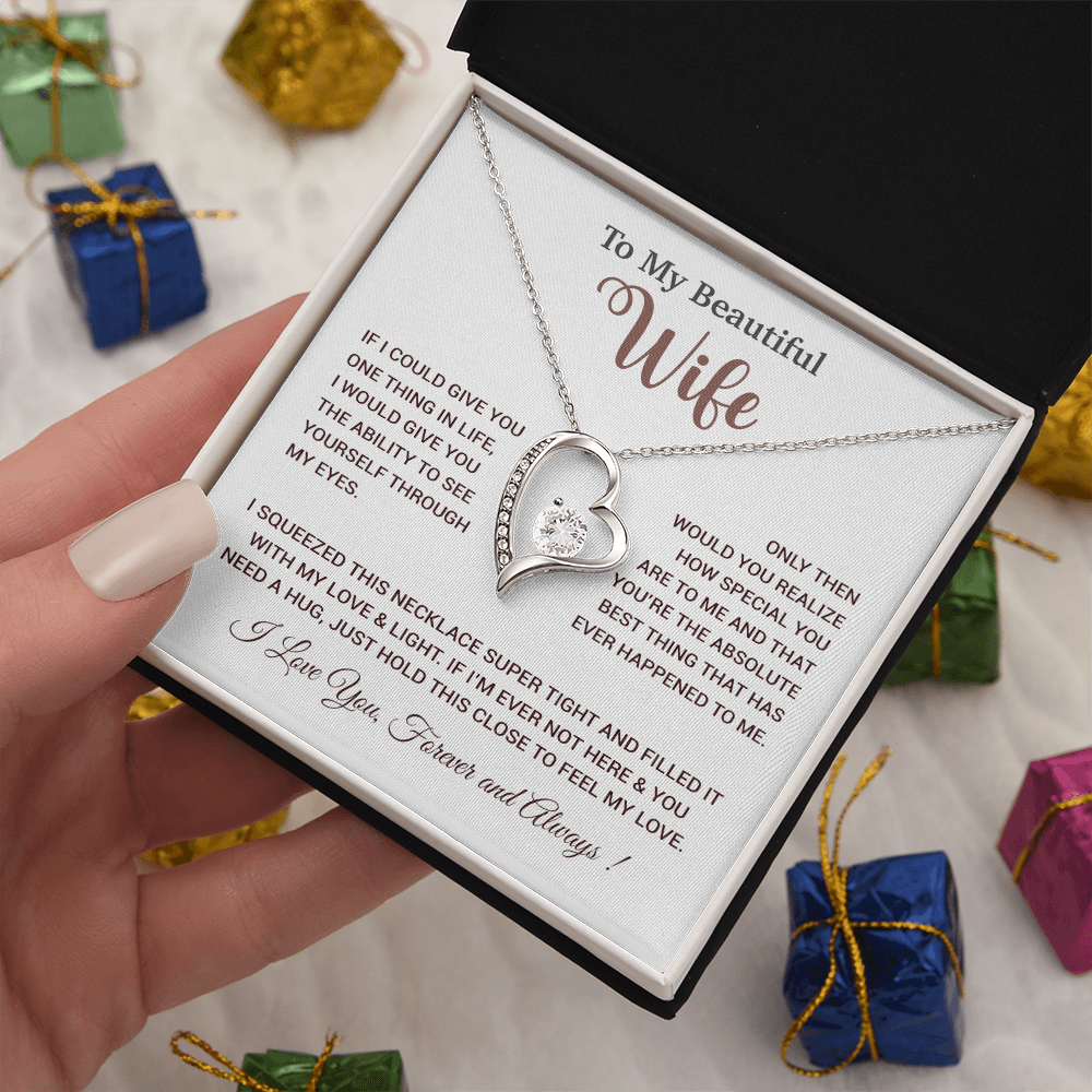 To My Wife Necklace, Wife Gift From Husband, Wife Husband Necklace, Christmas Gift 19_9