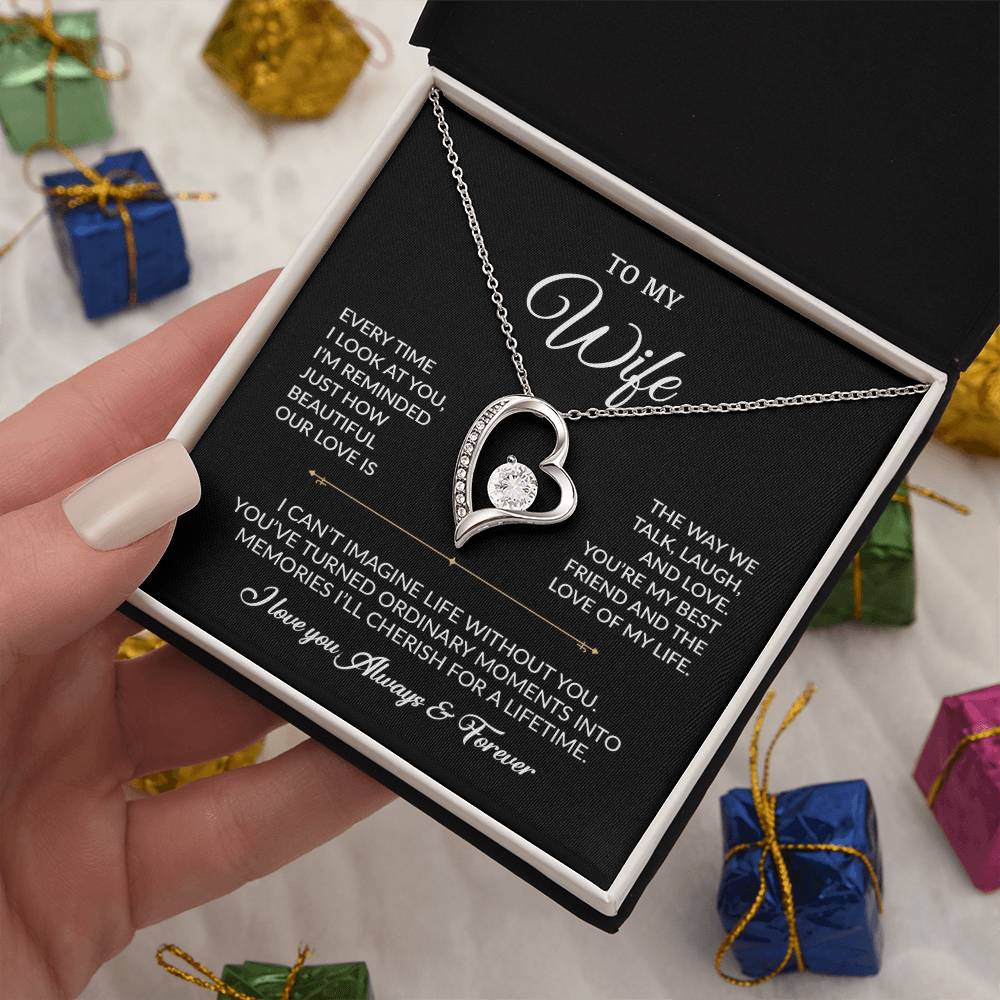 To My Wife Necklace, Gift For Wife, Anniversary Gift For Wife, Necklace For Wife