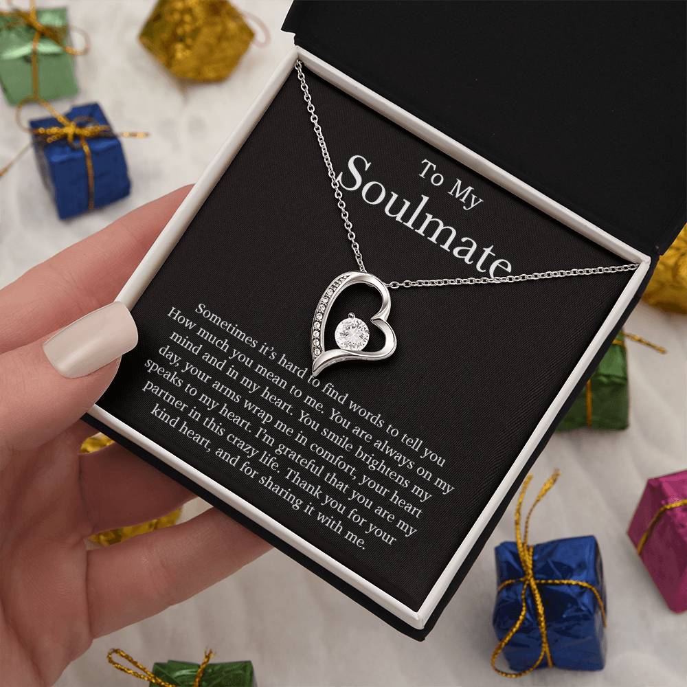 To My Soulmate Necklace, Valentines Day Gift, Soulmate Gifts, Birthday Gifts