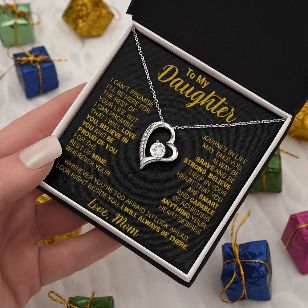 To My Daughter Necklace, Daughter Mother Necklace, Daughter Gift From Mom 21_8_Gold