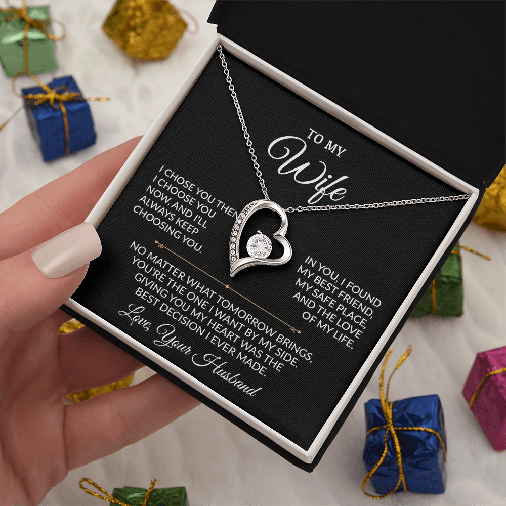 To My Wife Necklace, Gift For Wife, Anniversary Gift For Wife, Necklace For Wife