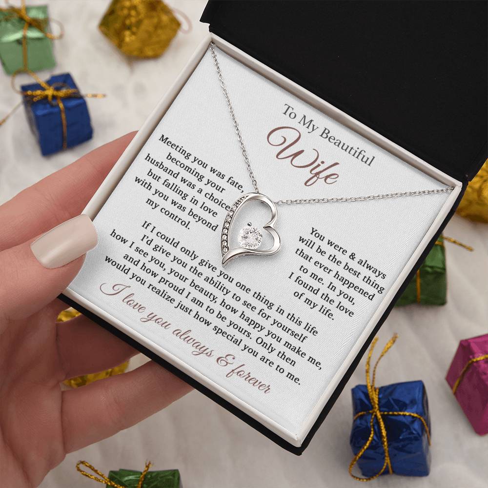 To My Wife Necklace Anniversary Gift For Wife, Birthday Gift For Wife, Gift For Wife, Necklace For Wife, Gift For Wife Birthday