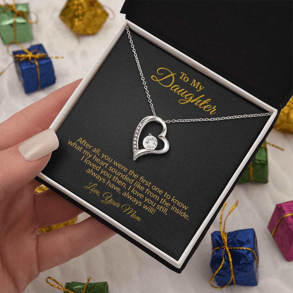 To My Daughter Necklace, Gift for Daughter from Mom, Mother Daughter Necklace