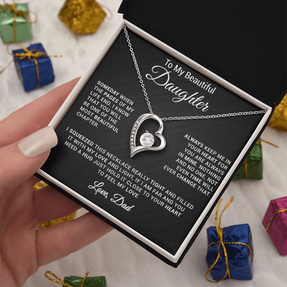 To My Daughter Necklace, Gift for Daughter from Dad, Daughter Father Necklace 24_2