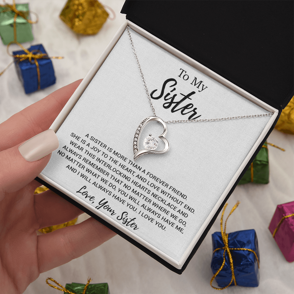 To My Sister Necklace, Brother to Sister, Birthday gift For Sister from Brother 19_2