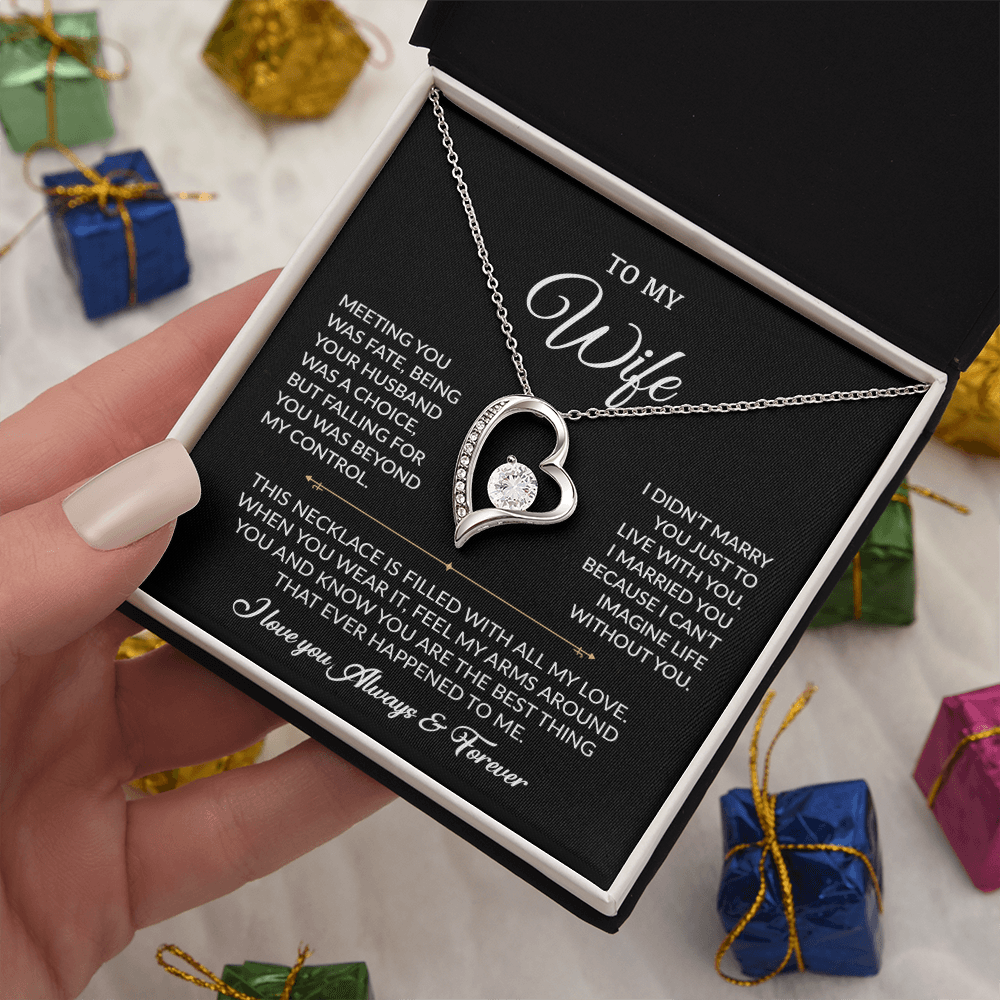 To My Wife Necklace, Gift For Wife, Anniversary Gift For Wife, Necklace For Wife