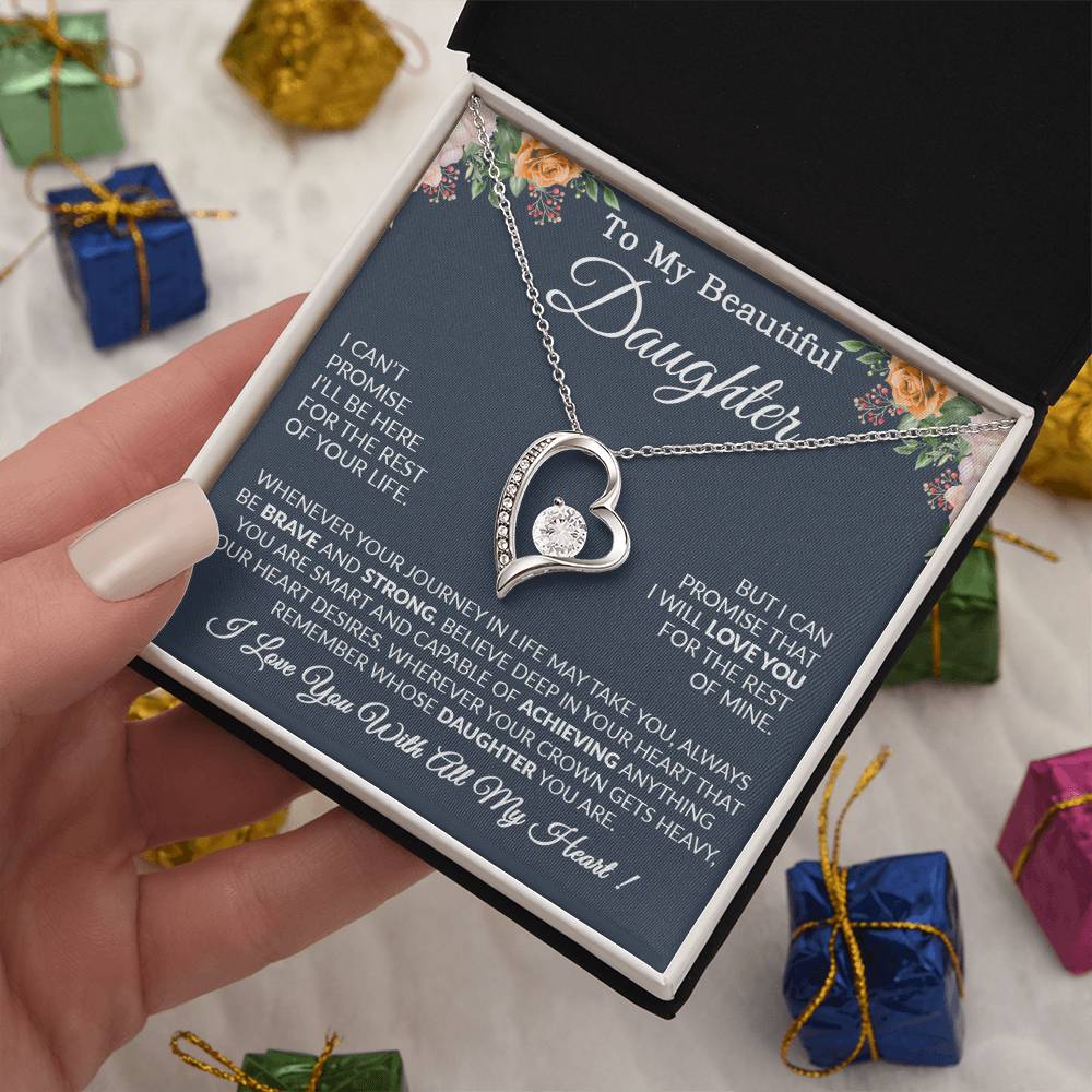 To My Daughter Necklace Gift From Dad, Daughter Gift, Father Daughter Necklace 14_9
