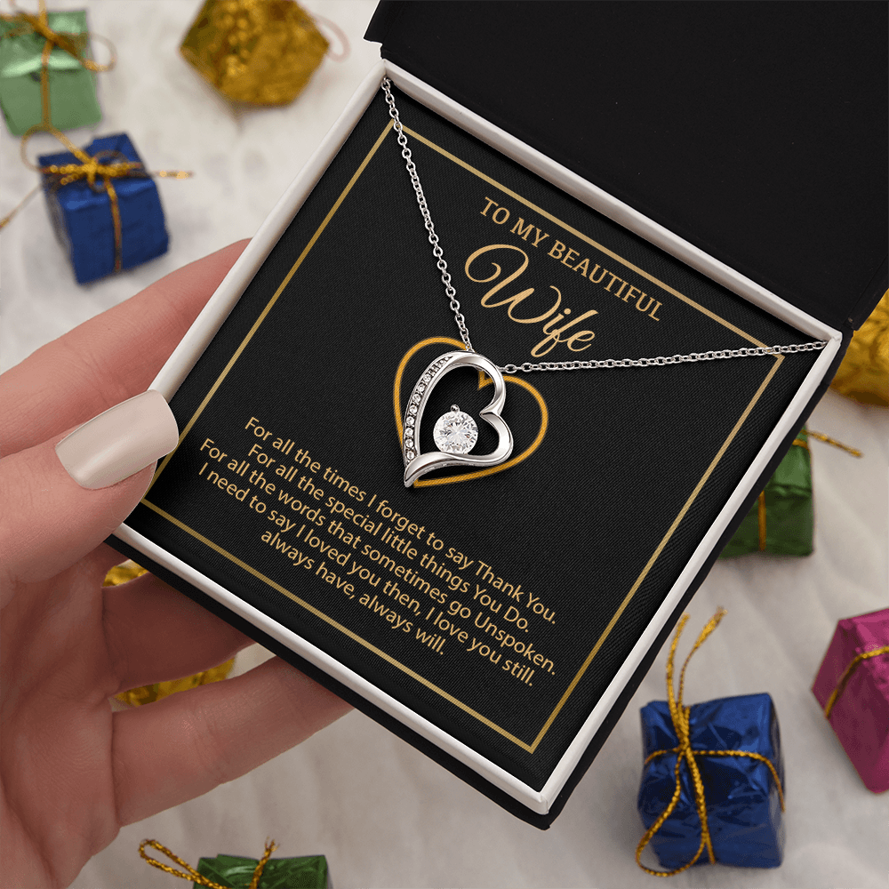 To My Wife Necklace, Gift For Wife, Anniversary Gift For Wife, Necklace For Wife 1_1