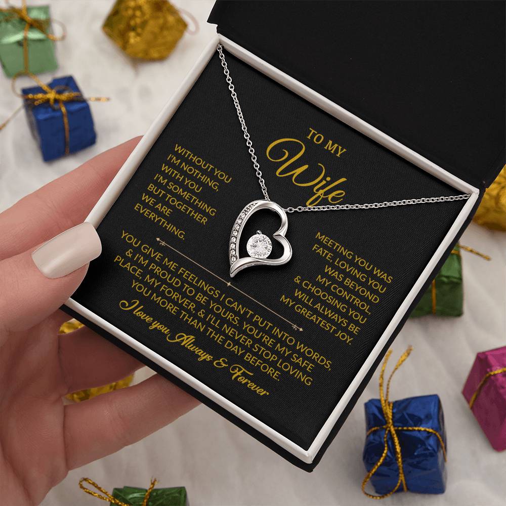 To My Wife Necklace, Gift For Wife, Anniversary Gift For Wife, Necklace For Wife