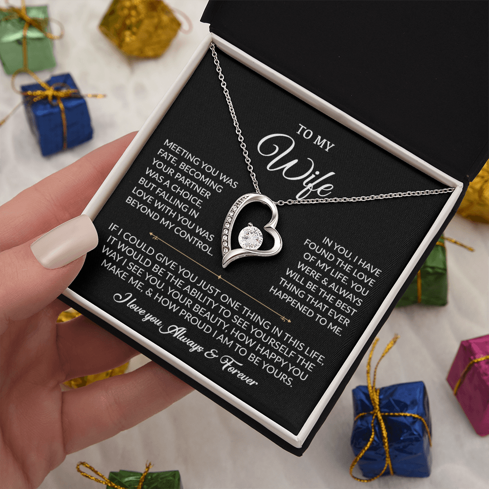 To My Wife Necklace, Gift For Wife, Anniversary Gift For Wife, Necklace For Wife