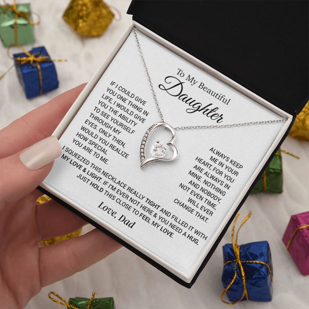 To My Daughter Necklace, Daughter Father Necklace, Daughter Gift From Dad 24_11