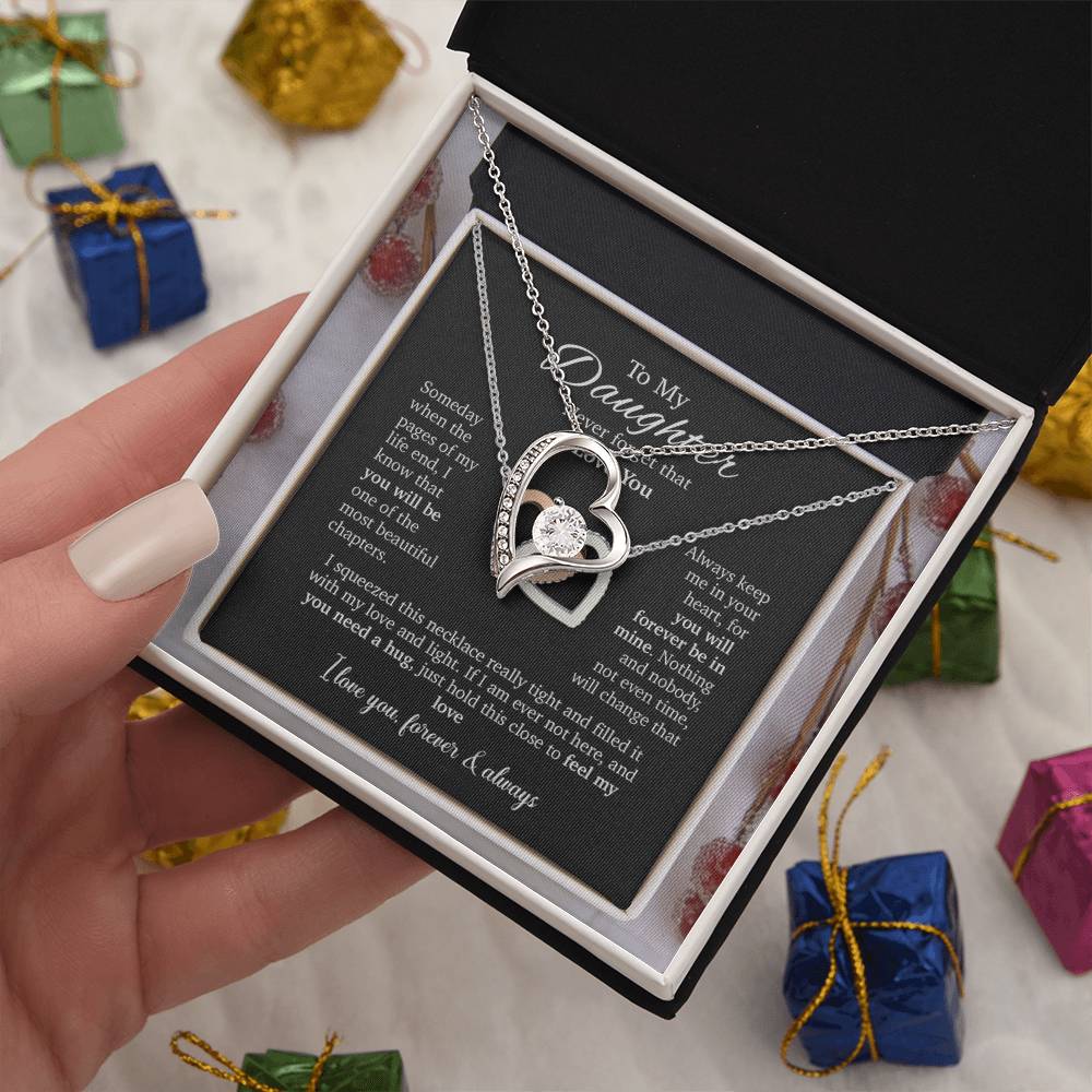 To My Daughter Necklace, Daughter Father Necklace, Daughter Gift From Dad, Mom 8_8