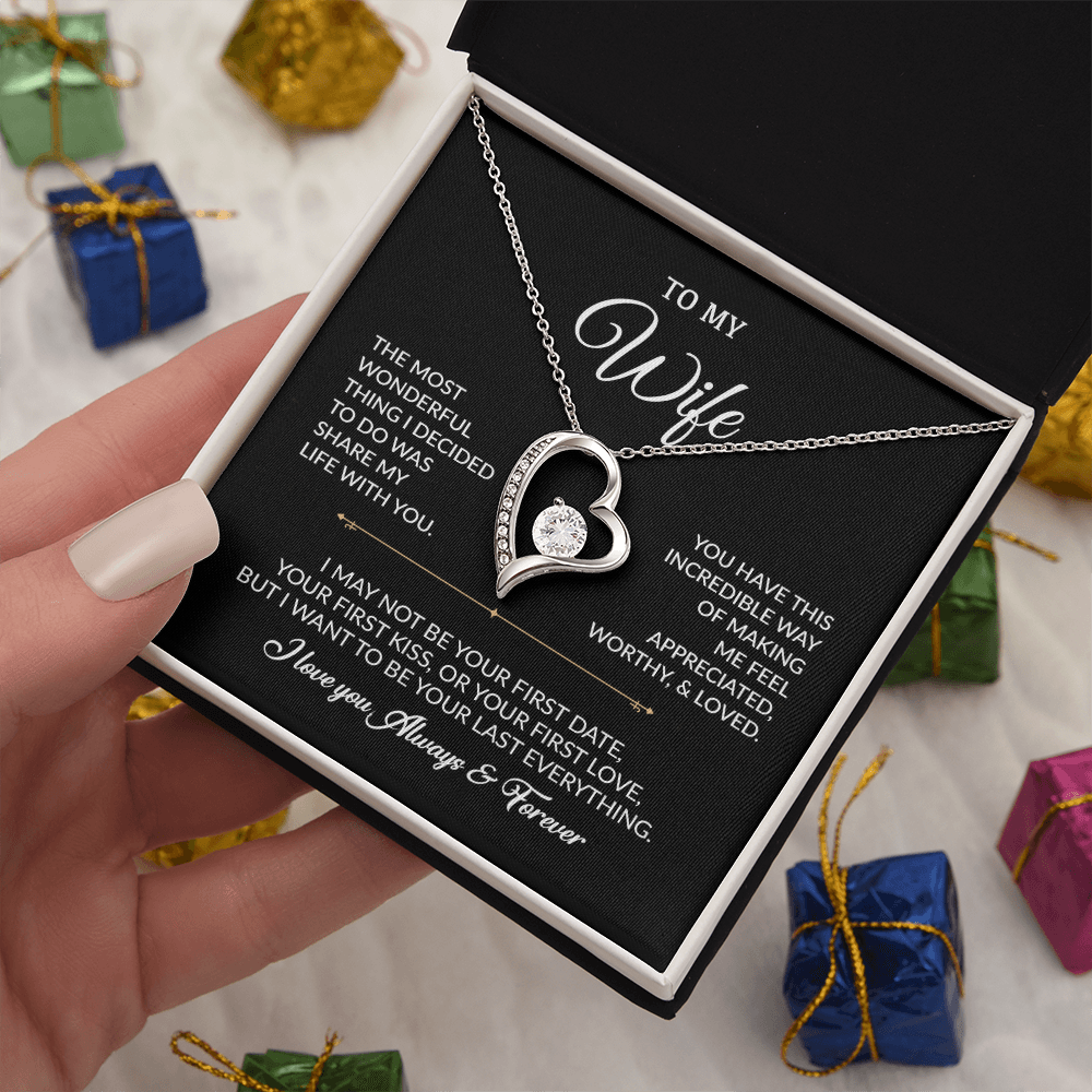 To My Wife Necklace, Gift For Wife, Anniversary Gift For Wife, Necklace For Wife