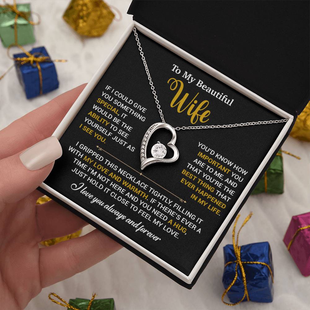 To My Wife Necklace, Christmas Gifts For Women, Anniversary Gift For Wife 25_11