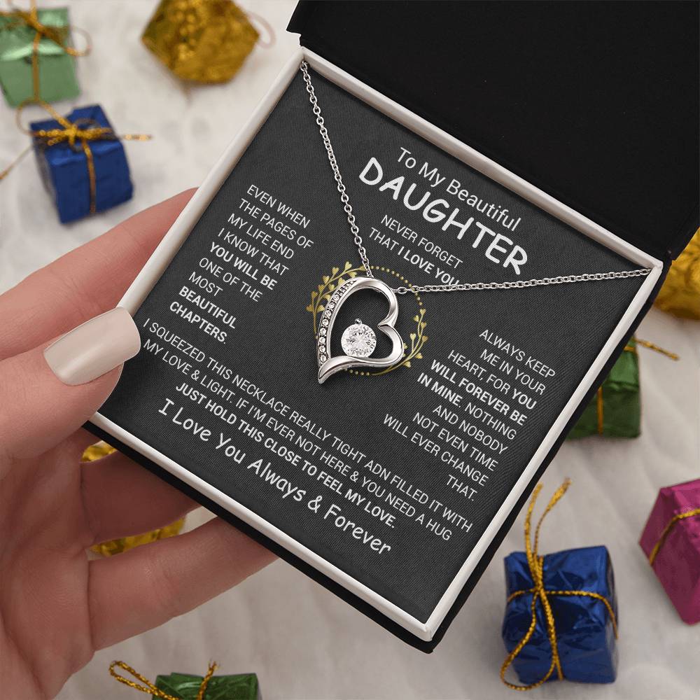 To My Daughter Necklace, Daughter Father Necklace, Daughter Gift From Dad, Mom 13_12