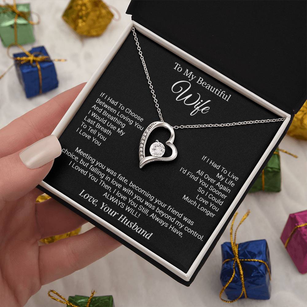 To My Wife Necklace, Gifts from Husband, Valentine Gifts for Her