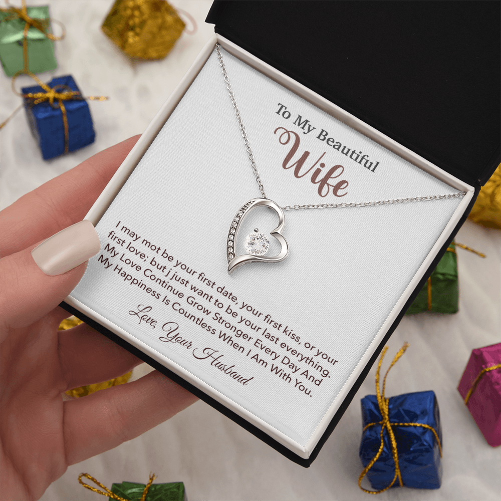 To My Wife Necklace, Wife Gift From Husband, Wife Husband Necklace, Christmas Gift 5_10