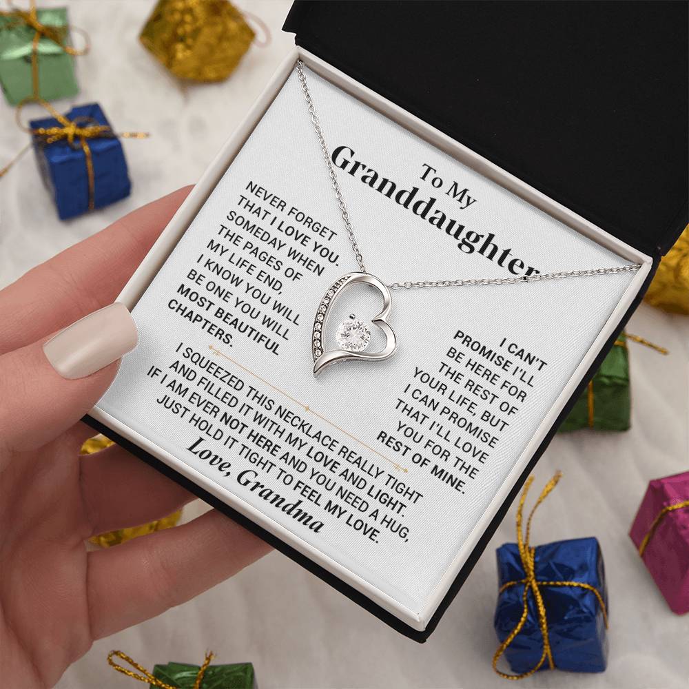To My Granddaughter Necklace, Granddaughter Gift from Grandma, Gift from Grandpa 28_7