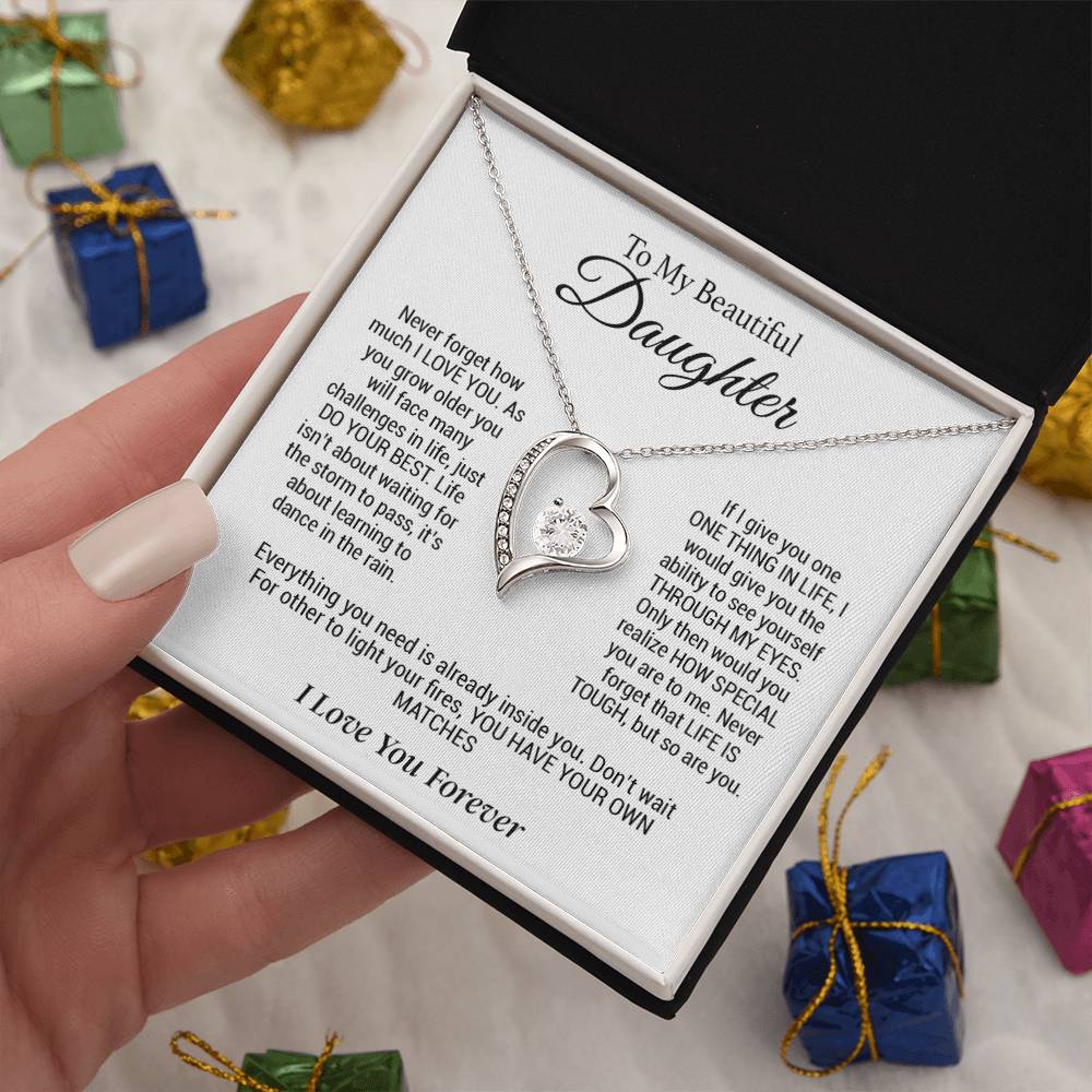 To My Daughter Necklace, Gift for Daughter ,Graduation Gift, Birthday Gift for Daughter