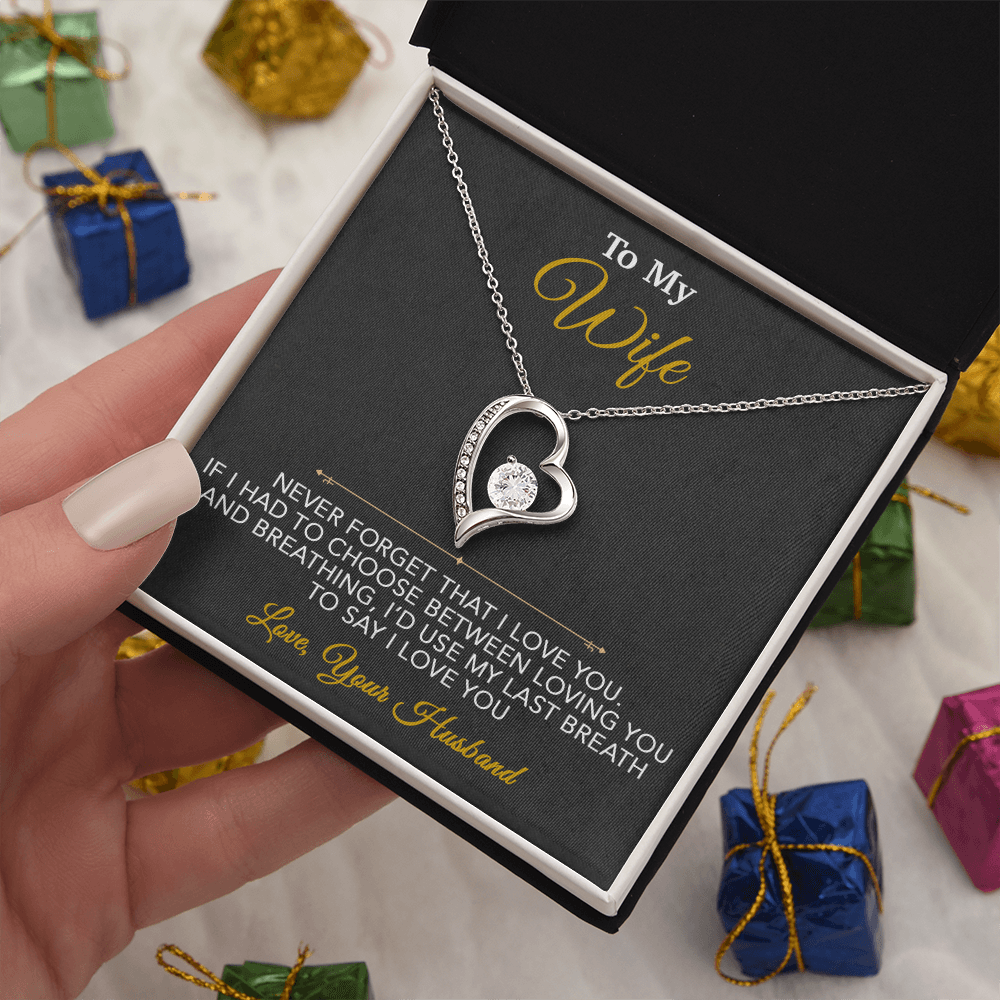 To My Wife Necklace, Wife Gift from Husband, Wife Birthday Gift, Christmas Gift 7_1