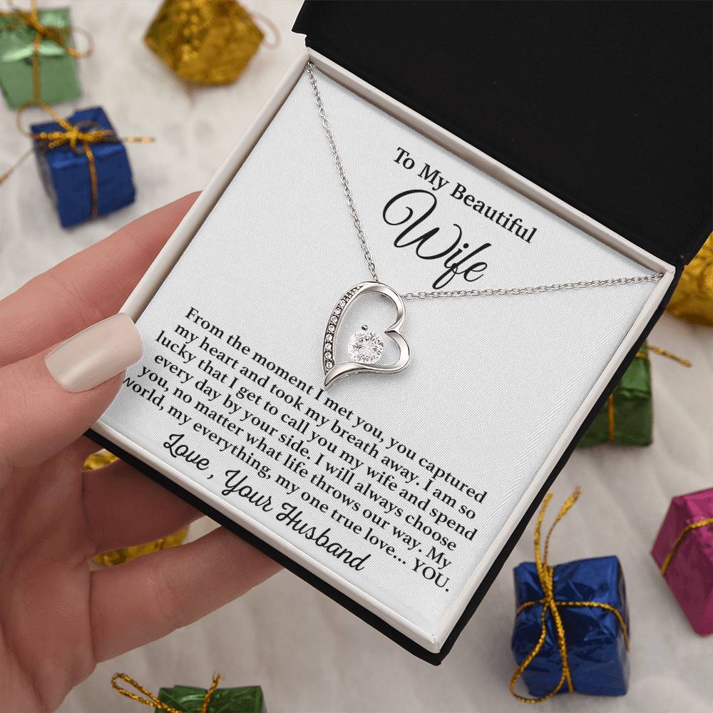 To My Wife Necklace, Gift From Husband, Anniversary Jewelry Gifts Wife 3_4