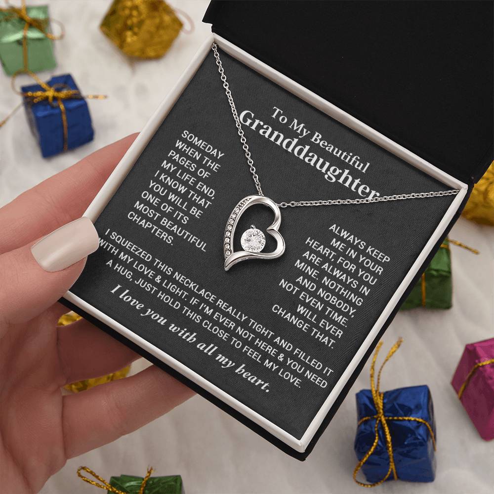 To My Granddaughter Necklace, Granddaughter Gifts From Grandma Grandmother 26_9