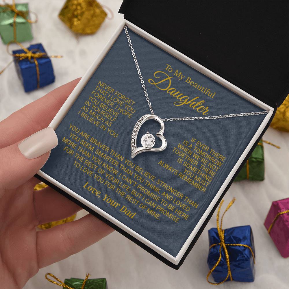 To My Daughter Necklace, Daughter Birthday Gift, Christmas Gift for Daughter 17_10