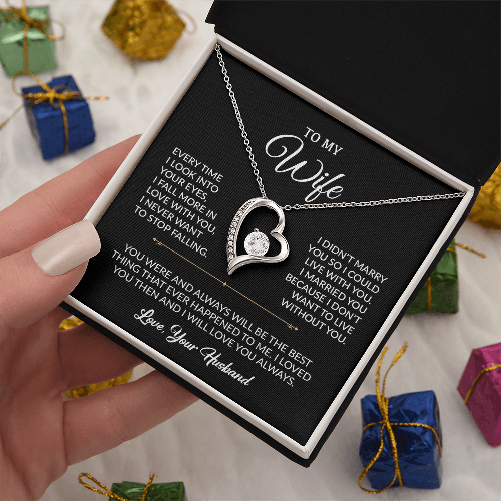 To My Wife Necklace, Gift For Wife, Anniversary Gift For Wife, Necklace For Wife