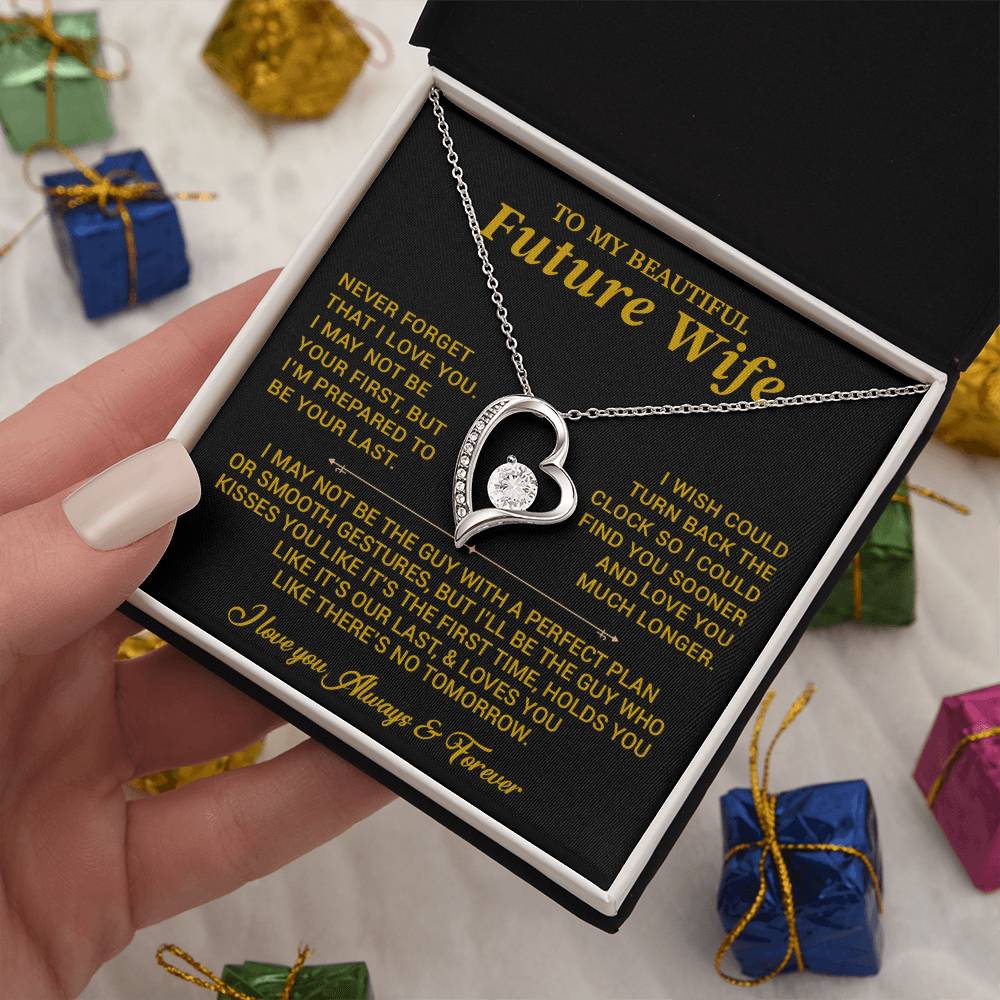 To My Beautiful Future Wife Necklace, Anniversary Birthday Christmas Gift for Her 26_6_Gold
