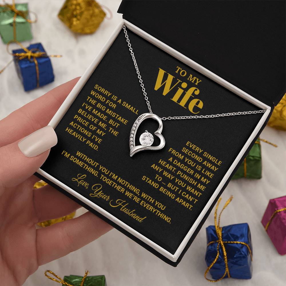 To My Wife Necklace, Christmas Gifts For Women, Anniversary Gift For Wife 15_10_Gold