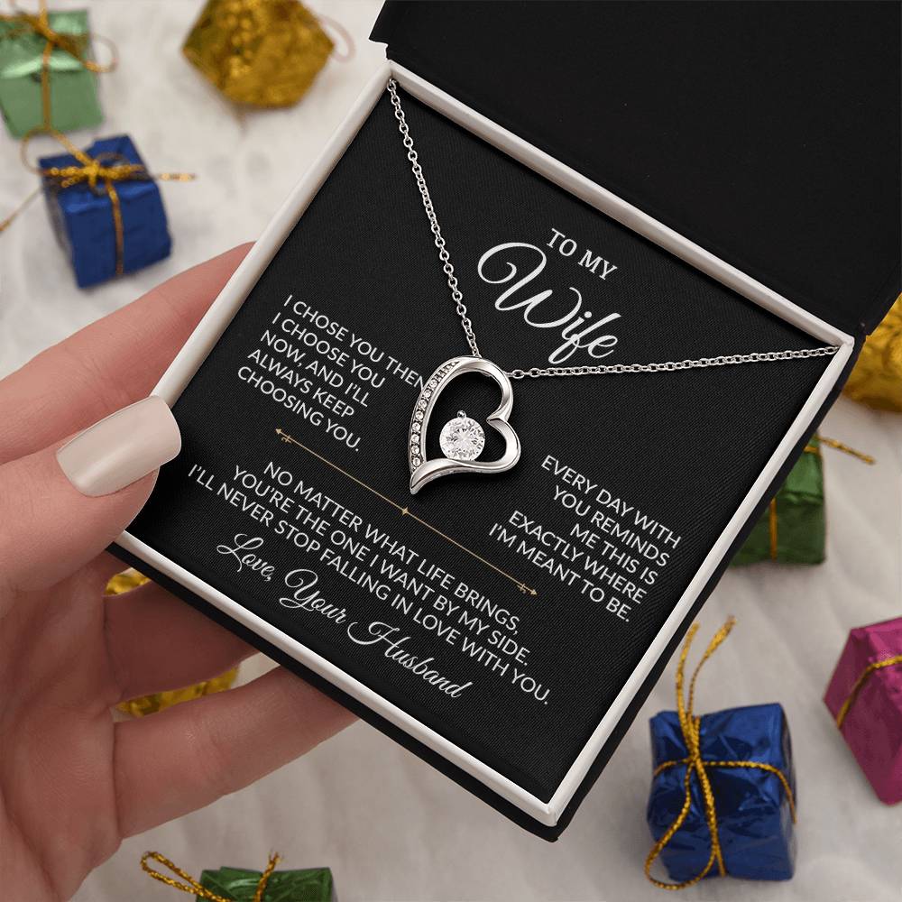 To My Wife Necklace, Gift For Wife, Anniversary Gift For Wife, Necklace For Wife