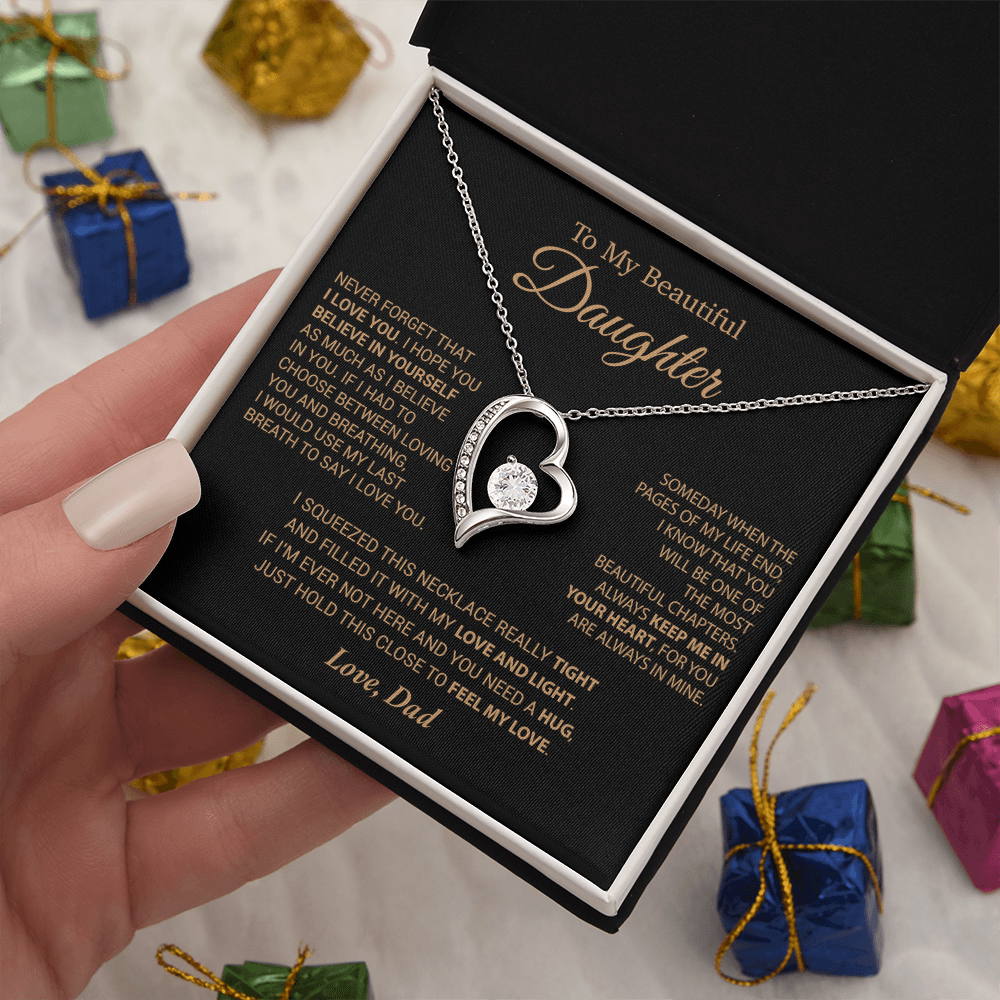 To My Daughter Necklace, Daughter Father Necklace, Daughter Gift From Dad 6_9_Cam