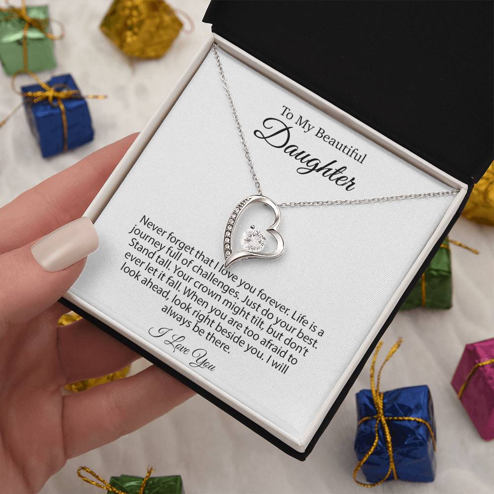 To My Daughter Necklace Gift From Dad, Daughter Necklace, Daughter Gift, Christmas Gift