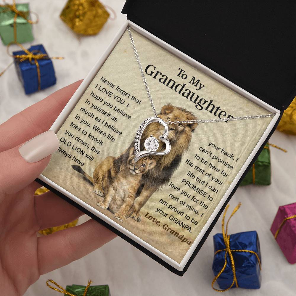 To my granddaughter lion dad