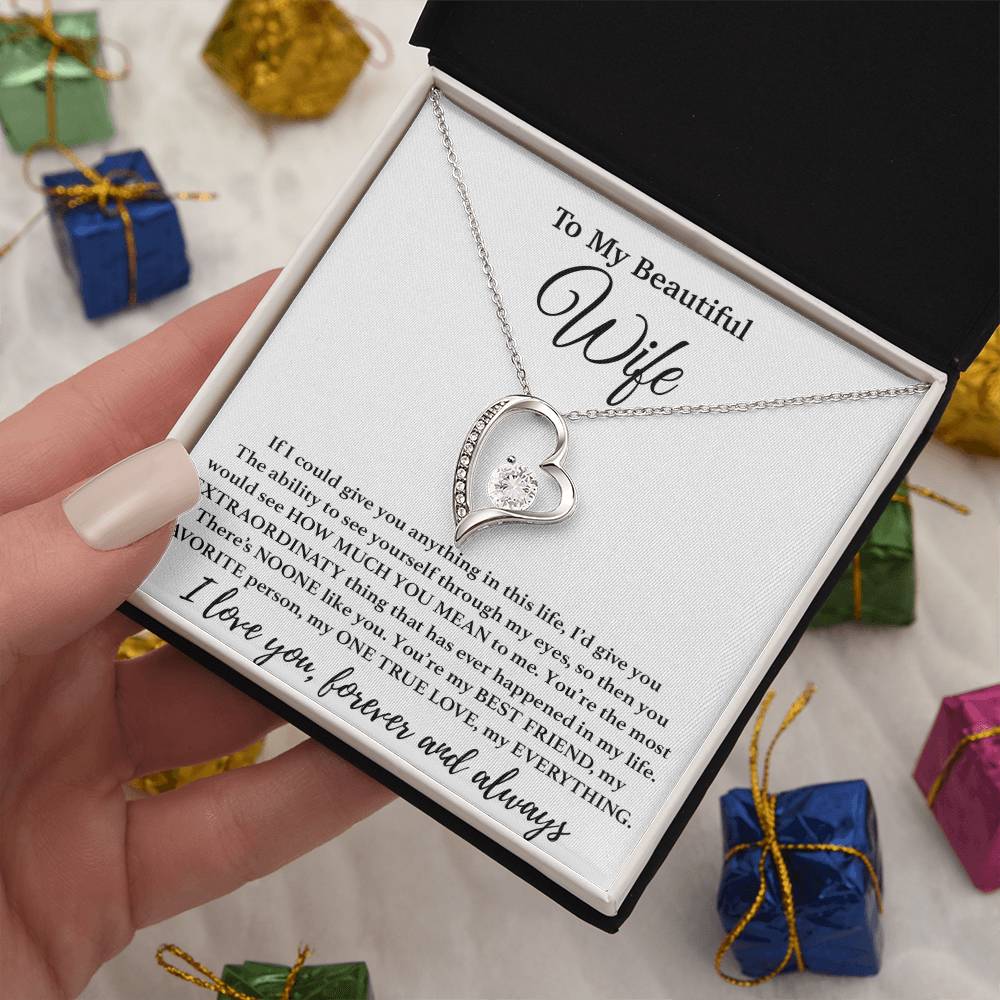 To My Wife Necklace, Gift From Husband, Anniversary Jewelry Gifts Wife 1_4