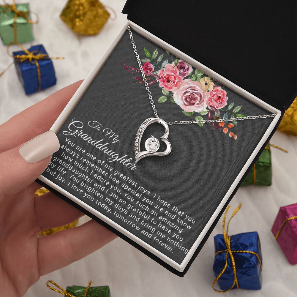 To My Granddaughter Necklace, Birthday Gift For Granddaughter, Granddaughter Gifts