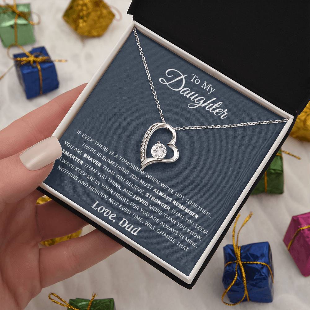 To My Daughter Necklace, Daughter Father Necklace, Daughter Gift From Dad 25_11