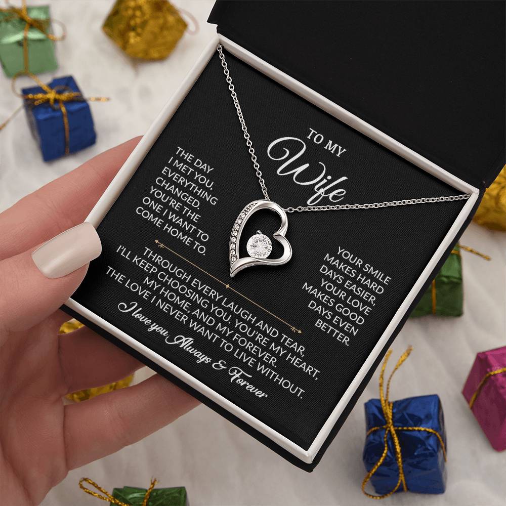 To My Wife Necklace, Gift For Wife, Anniversary Gift For Wife, Necklace For Wife