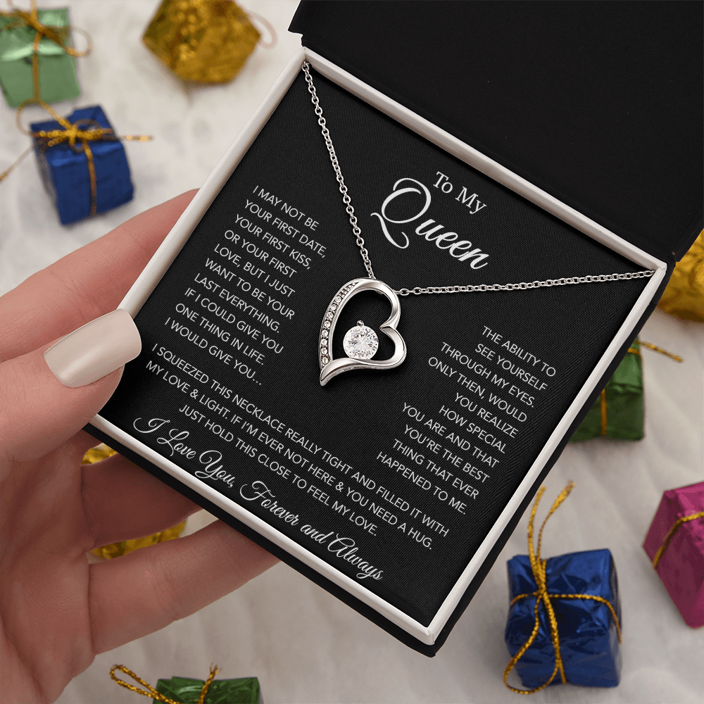 To My Queen Necklace, Anniversary Gift For Wife, Girlfriend Necklace, Birthday Gift For Wife 20_1