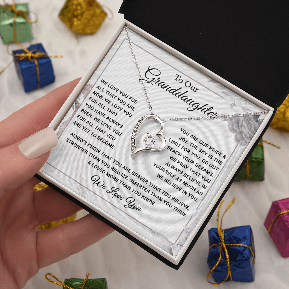 To Our Granddaughter Necklace, Xmas Birthday Gift For Granddaughter from Grandma 28_8