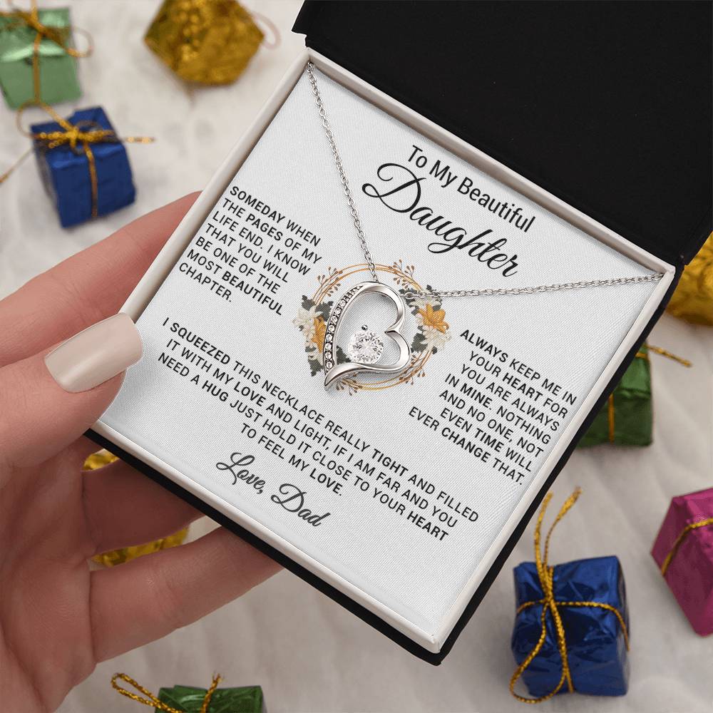 To My Daughter Necklace, Gift for Daughter from Dad, Daughter Father Necklace 20_11