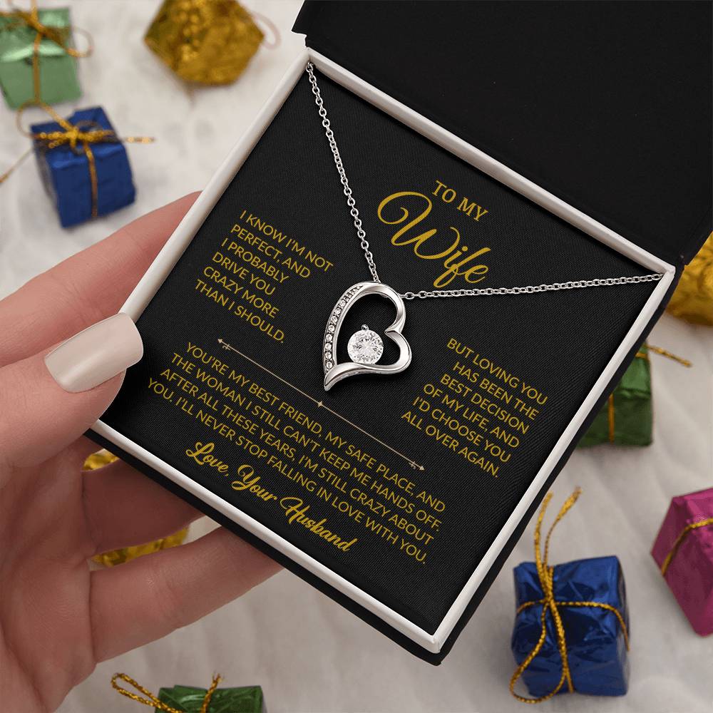 To My Wife Necklace, Gift For Wife, Anniversary Gift For Wife, Christmas Gift
