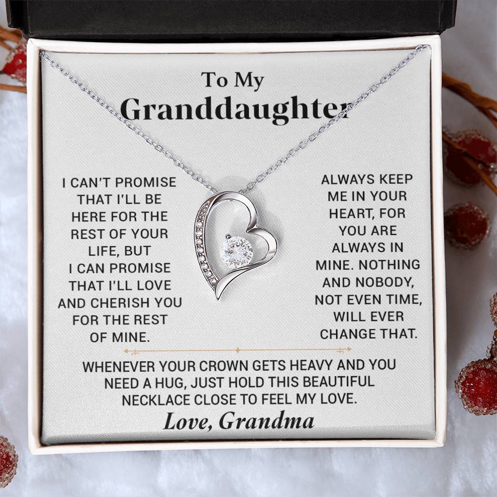 To My Granddaughter Necklace, Granddaughter Gift from Grandma, Gift from Grandpa