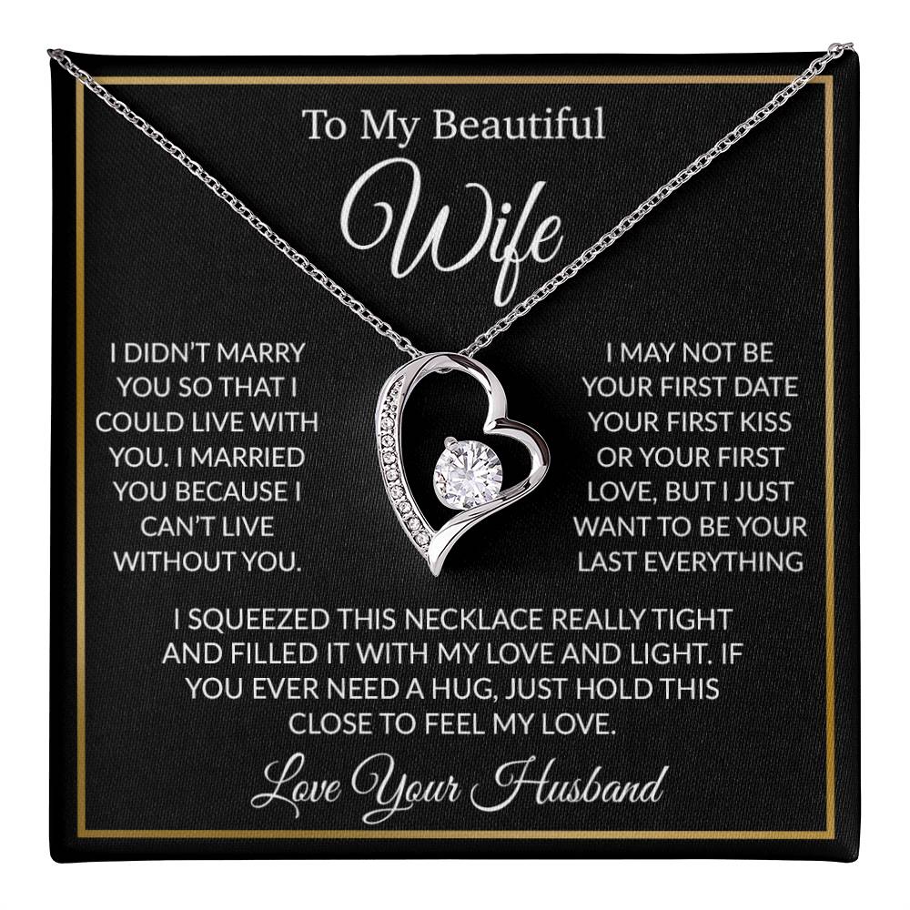 To My Wife Necklace, Gift For Her, Gift For Wife, Wife Jewelry, Christmas Gift