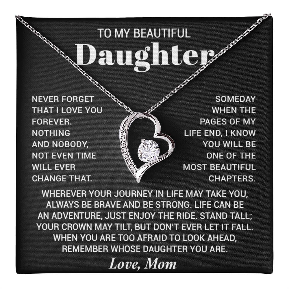 To My Daughter Necklace, Birthday Gift For Daughter From Mom, Xmas Gifts for Her 7_8