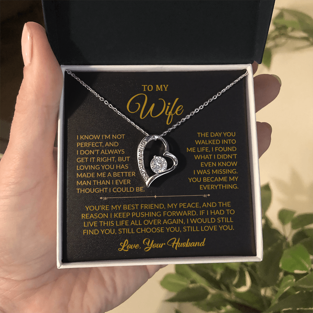 To My Wife Necklace, Gift For Wife, Anniversary Gift For Wife, Necklace For Wife