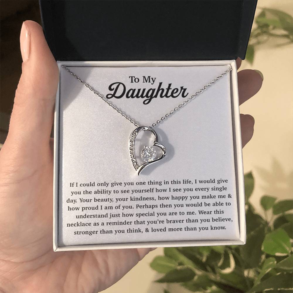 To My Daughter Necklace Gift From Dad, Daughter Gift, Father Daughter Necklace 22_11