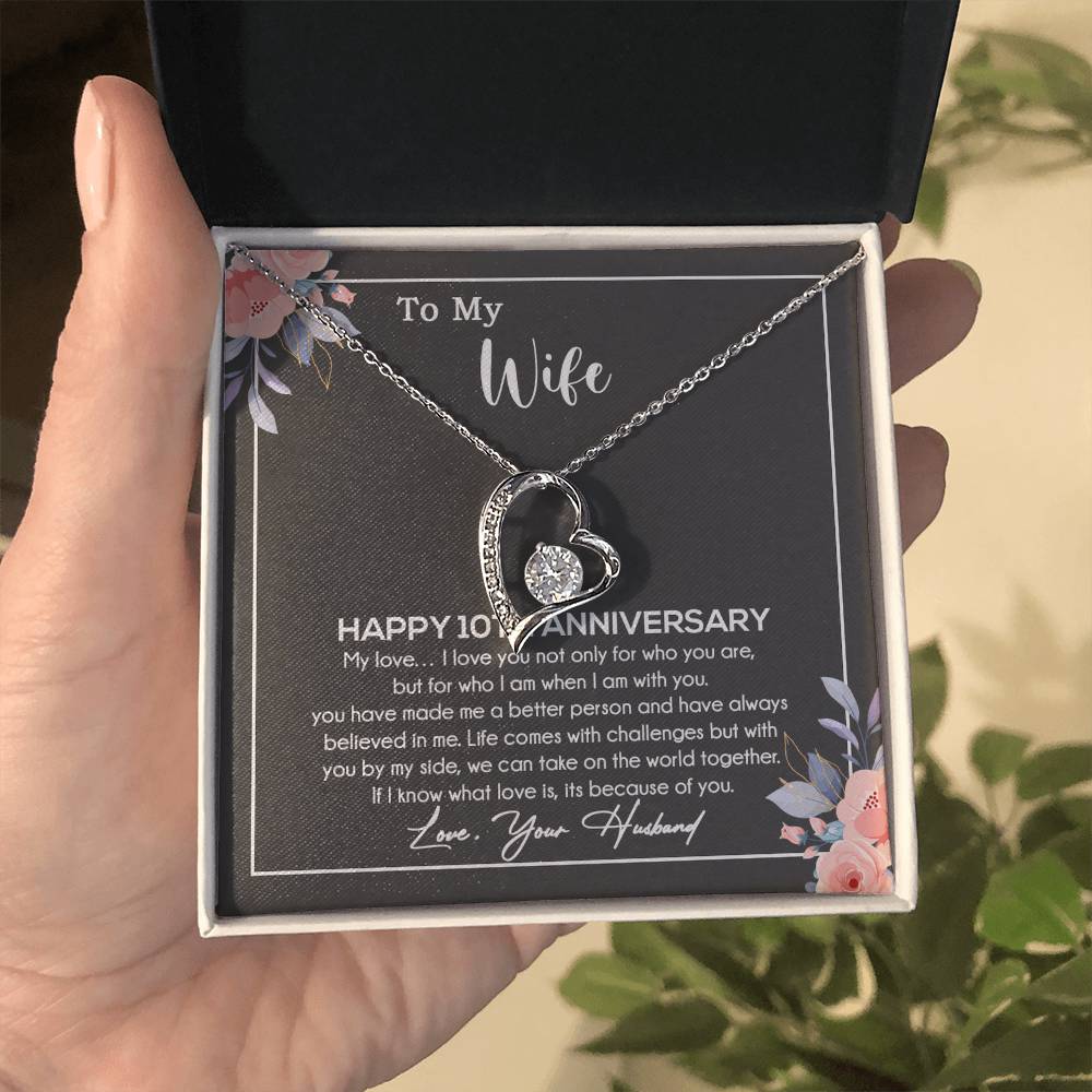 10th Anniversary Gift For Wife Necklace, 10 Year Anniversary, 10th Wedding Gift _11_11
